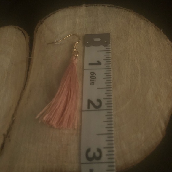 Handmade Brand New Pink Tassel Earrings. - Picture 4 of 5